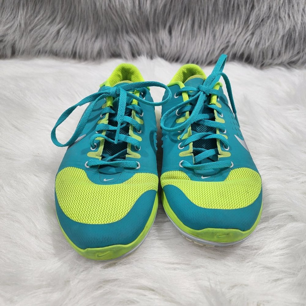 Nike run fitsole lightweight neon green running shoe‎ woman's size 8.5